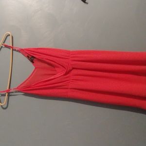 Flowy pink mini dress